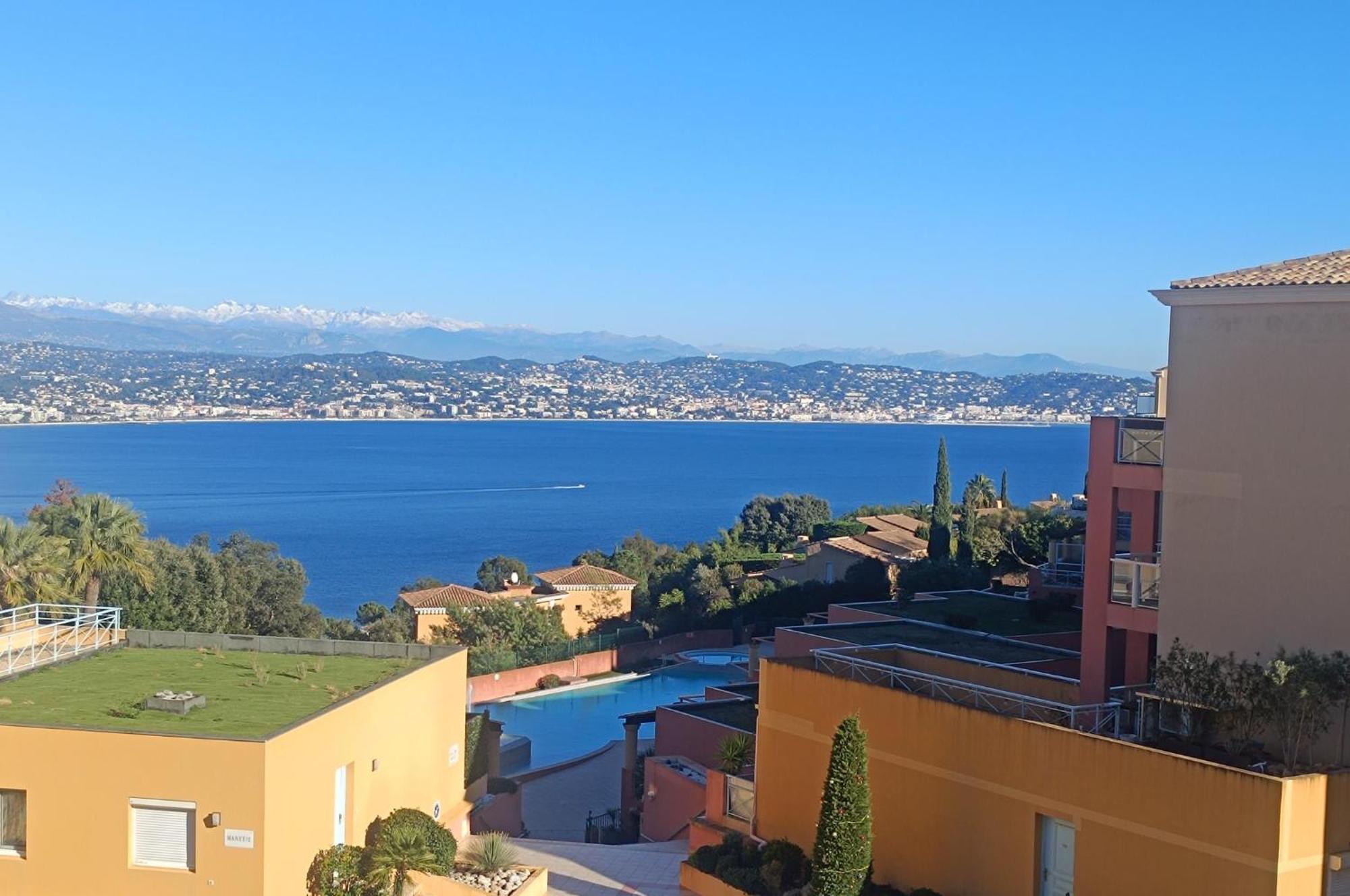 Magnifique Vue Mer Et Piscine - Les Cles De L Esterel Théoule-sur-Mer Exterior foto